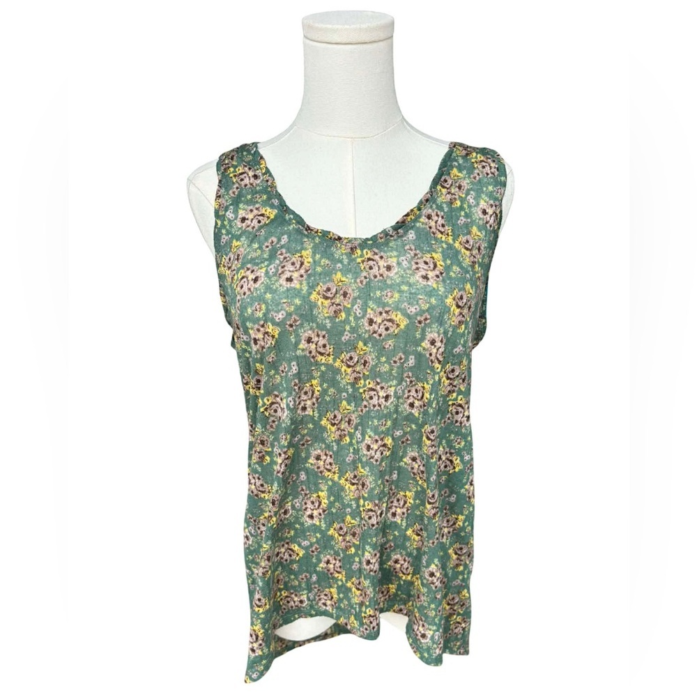 Free People Multi Print Racer Back Tank Top
